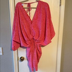 Stylish Pink Leopard print Romper